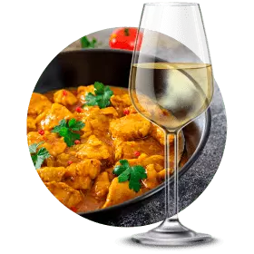 Pollo-al-curry-&-Wine